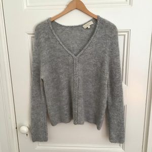 Sezane gray wool sweater wmns L